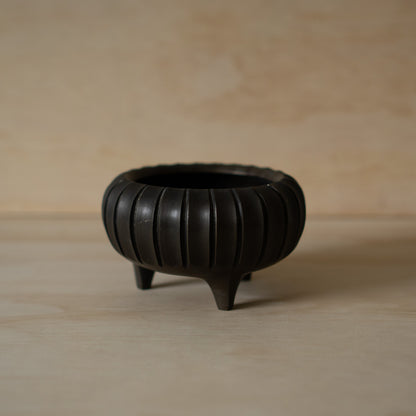 Vintage Japanese Bronze fluted Koro Shrine Incense burner