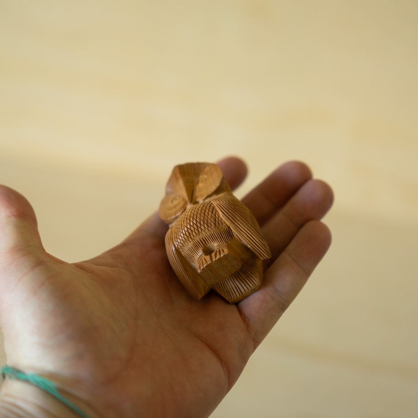 Vintage Carved Japanese Owl Fukuro