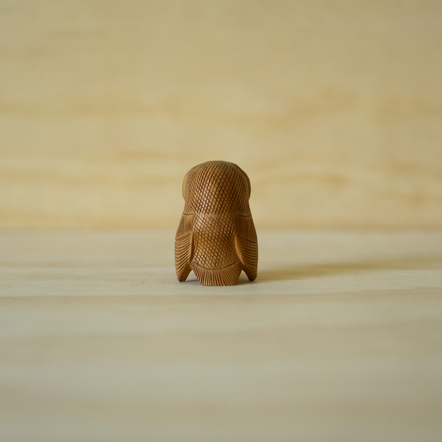 Vintage Carved Japanese Owl Fukuro