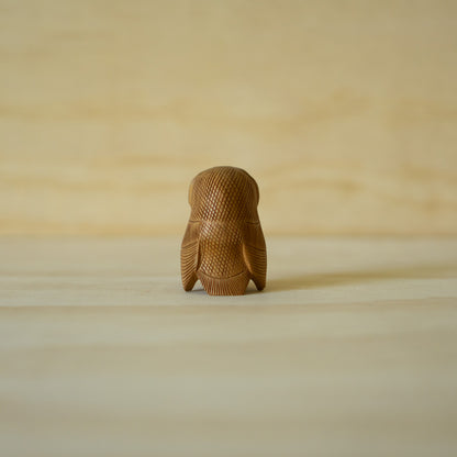 Vintage Carved Japanese Owl Fukuro