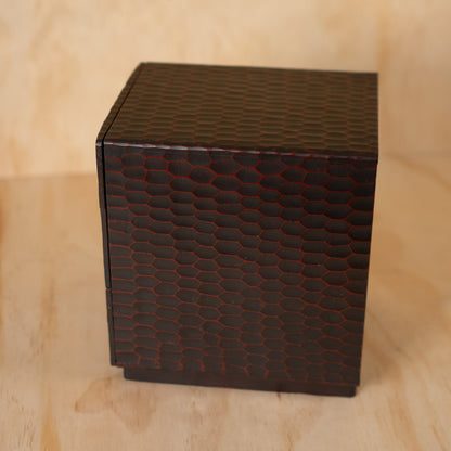 Vintage Japanese Kamakura Bori Carved and Lacquered 3 Drawer Box