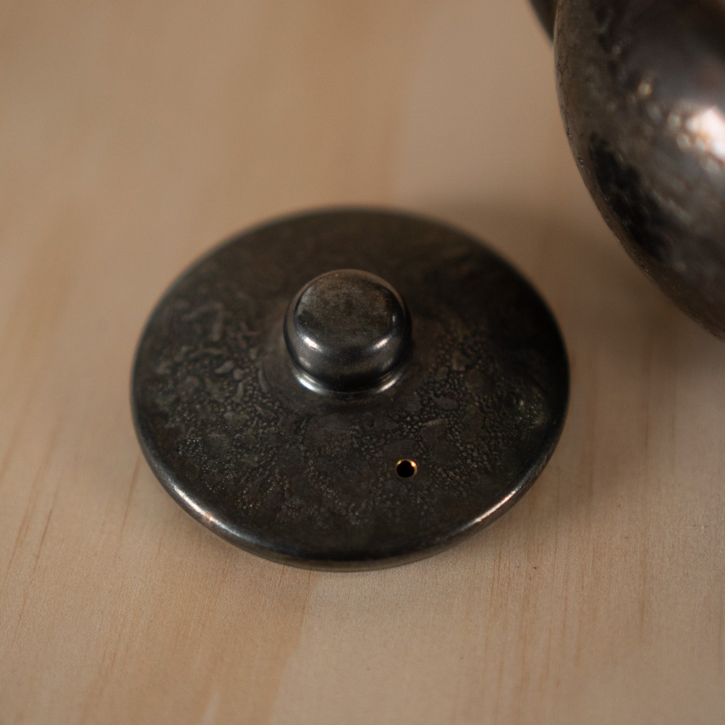 Small Antique Chinese Silver plate teapot