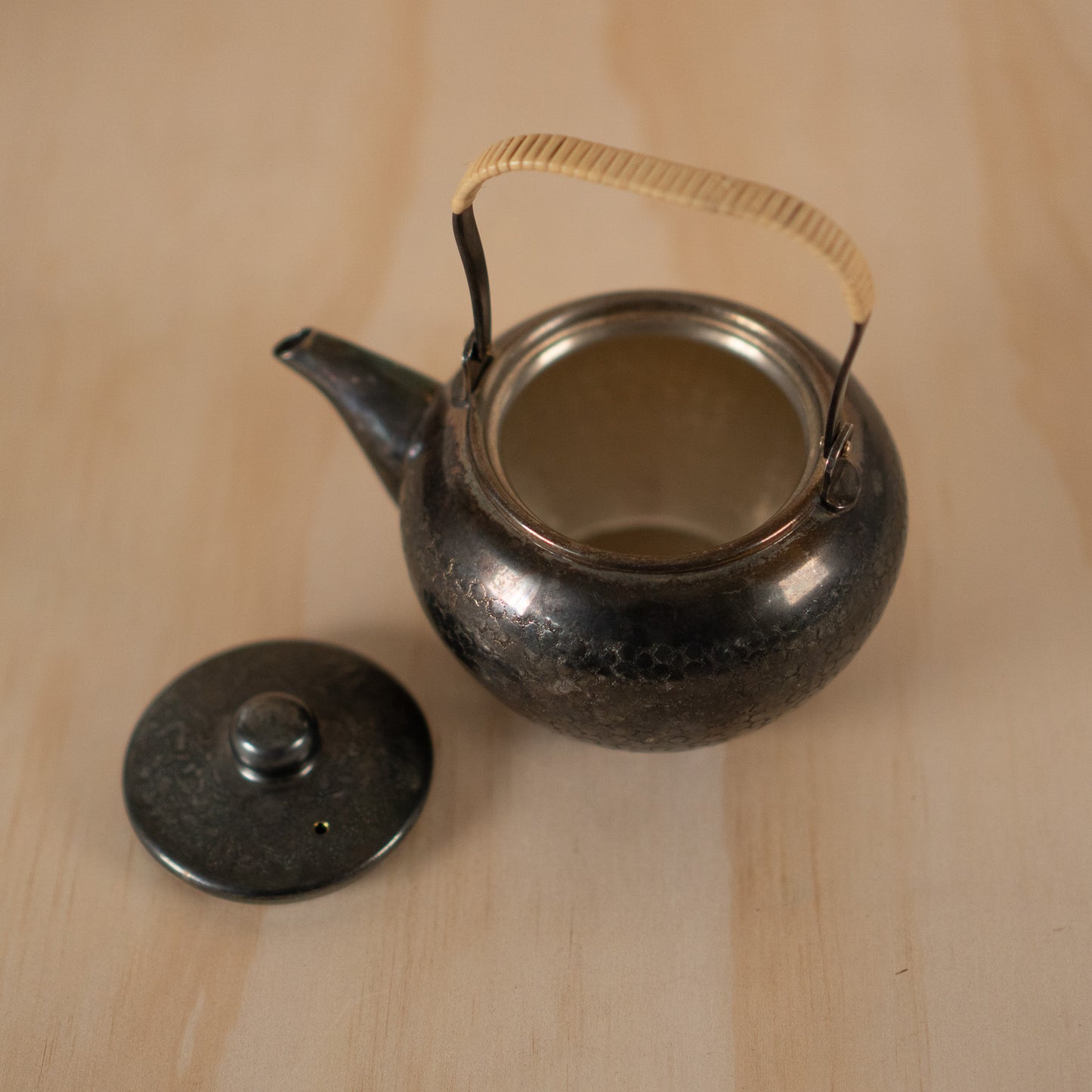 Small Antique Chinese Silver plate teapot