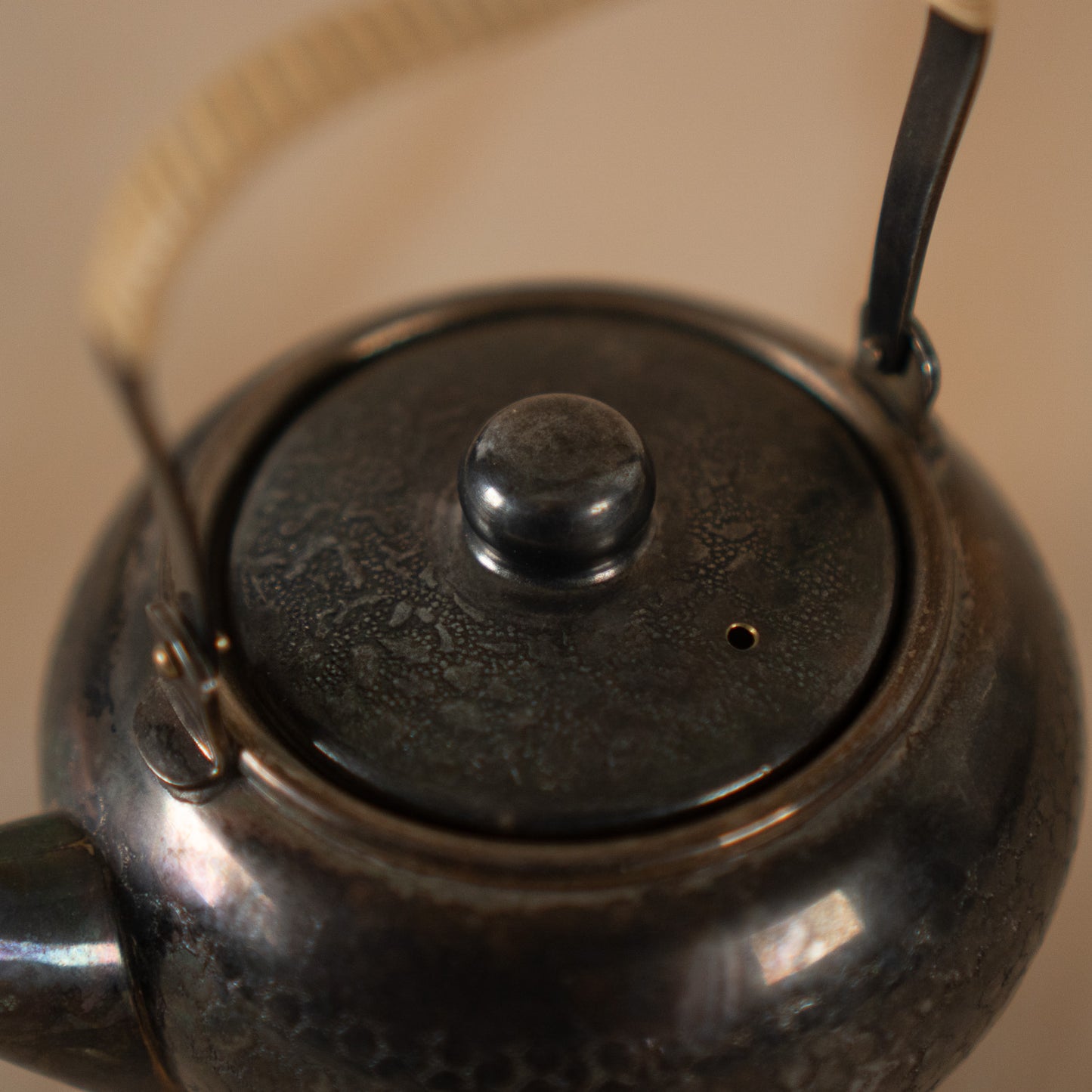 Small Antique Chinese Silver plate teapot