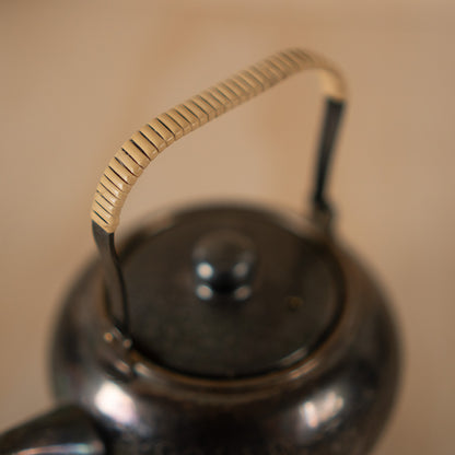 Small Antique Chinese Silver plate teapot