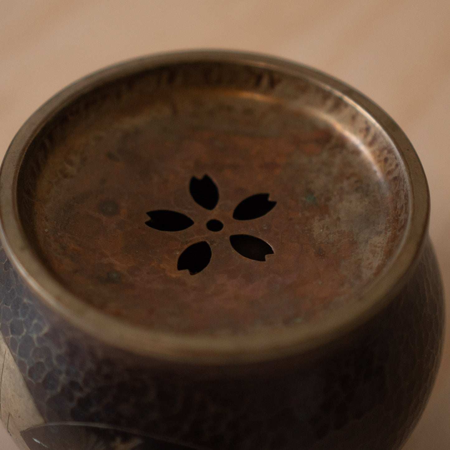 Vintage Japanese Copper Kensui - Tea Ceremony Water bowl