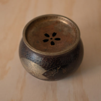 Vintage Japanese Copper Kensui - Tea Ceremony Water bowl