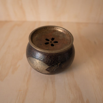 Vintage Japanese Copper Kensui - Tea Ceremony Water bowl