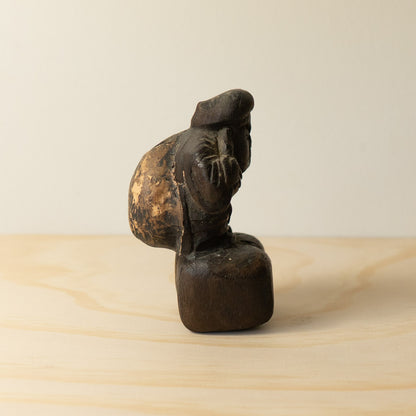 Antique Japanese Carved Daikoku Figure - 01