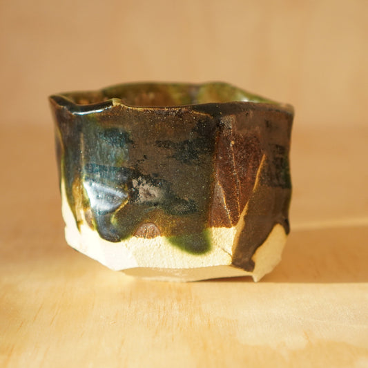 Don Ricardo Ceramic Oribe Wild Clay Matcha bowl