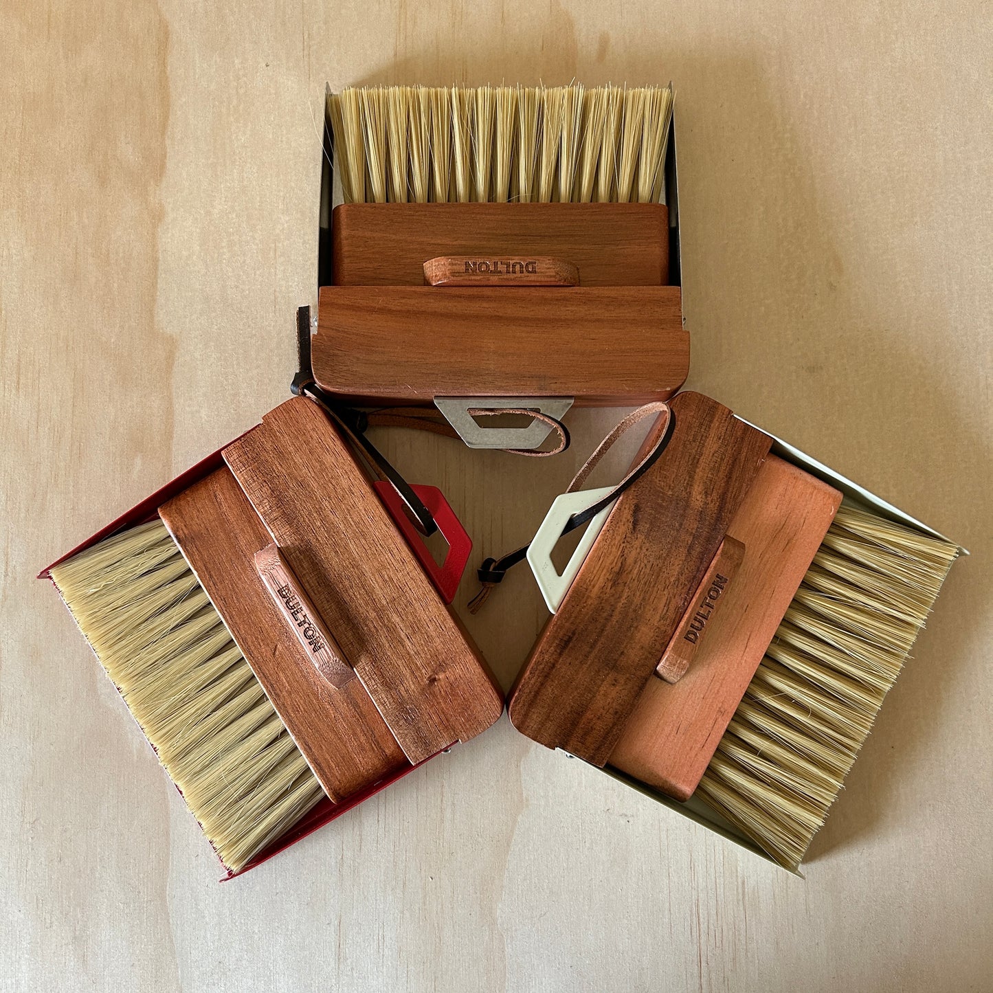 Dulton Dustpan and Brush - 3 colours