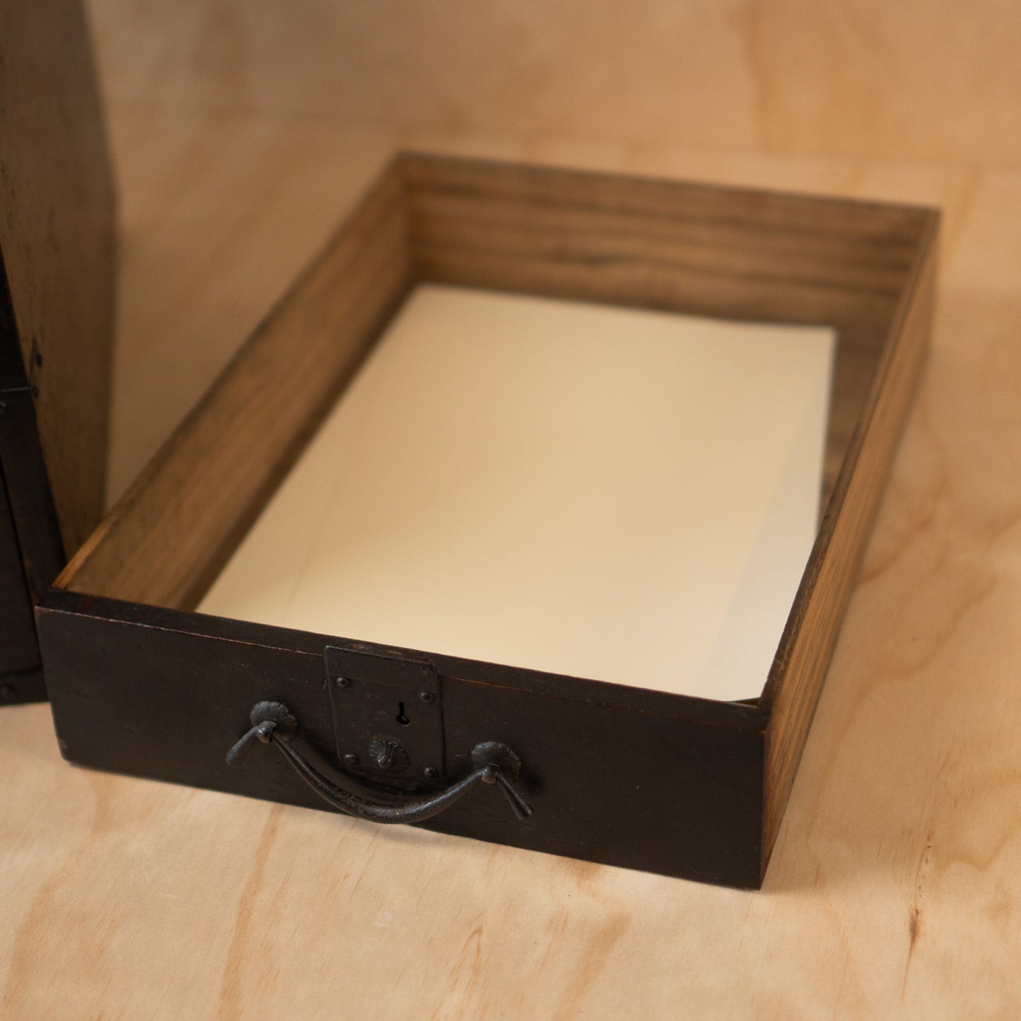 Antique Japanese Extra Large Te-bunko/ Suzuri Bako Writing box