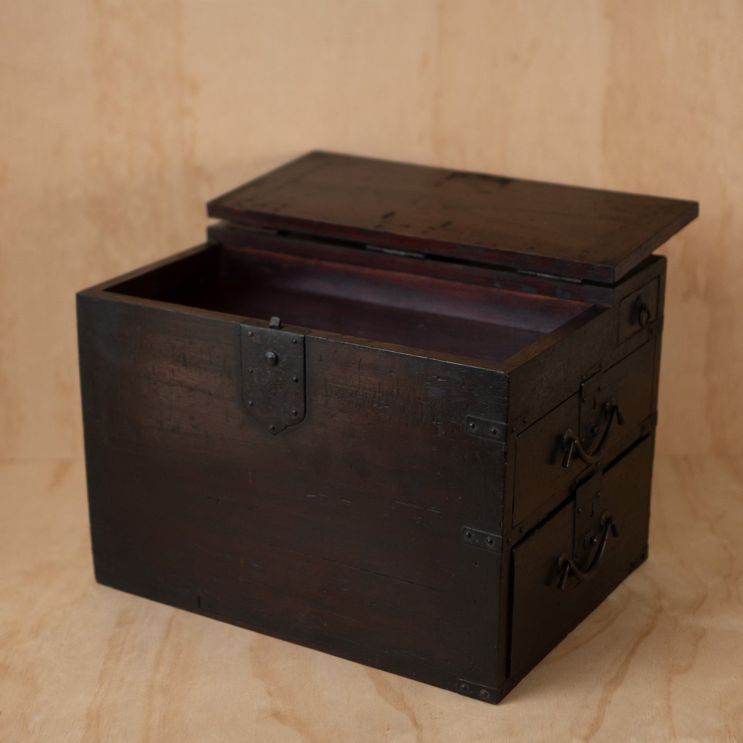 Antique Japanese Extra Large Te-bunko/ Suzuri Bako Writing box