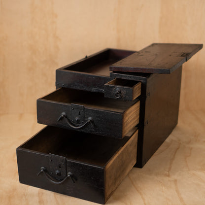 Antique Japanese Extra Large Te-bunko/ Suzuri Bako Writing box