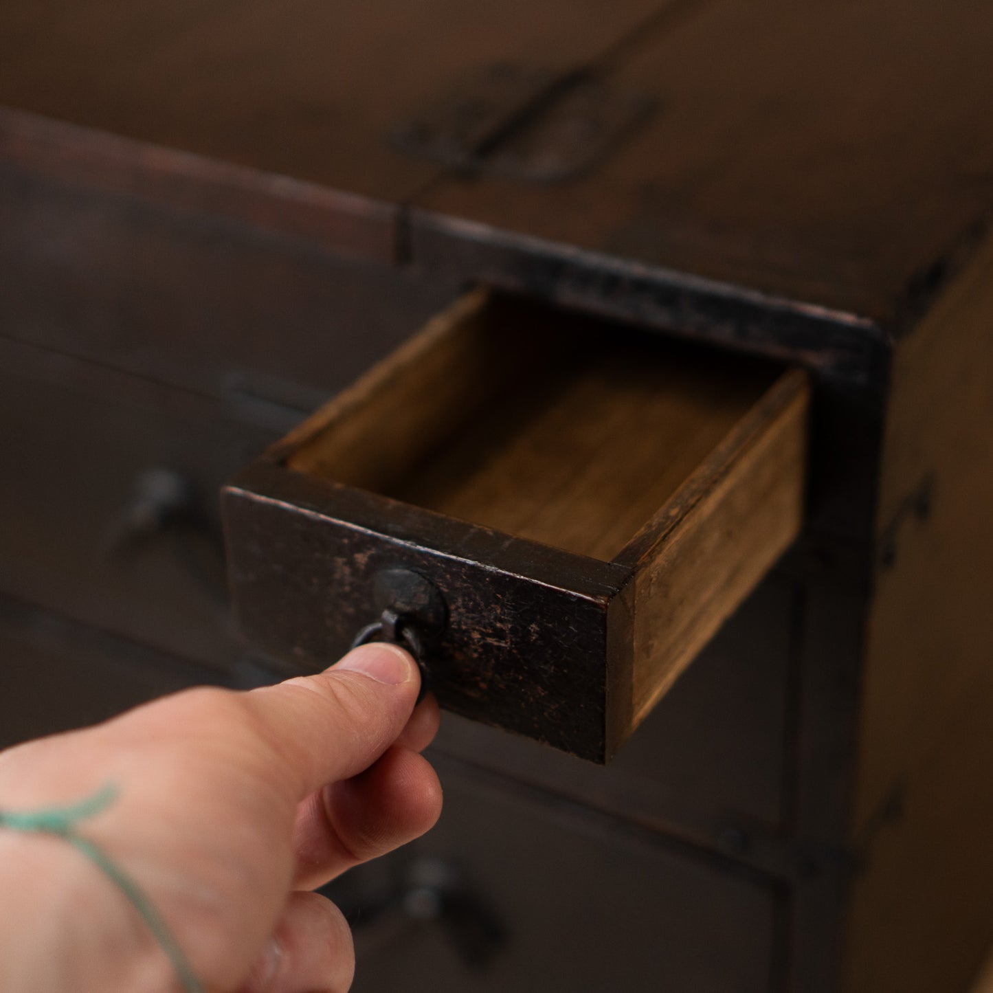 Antique Japanese Extra Large Te-bunko/ Suzuri Bako Writing box