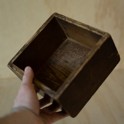 Antique Japanese Wood Masu Box Rice Measure - gogomasu