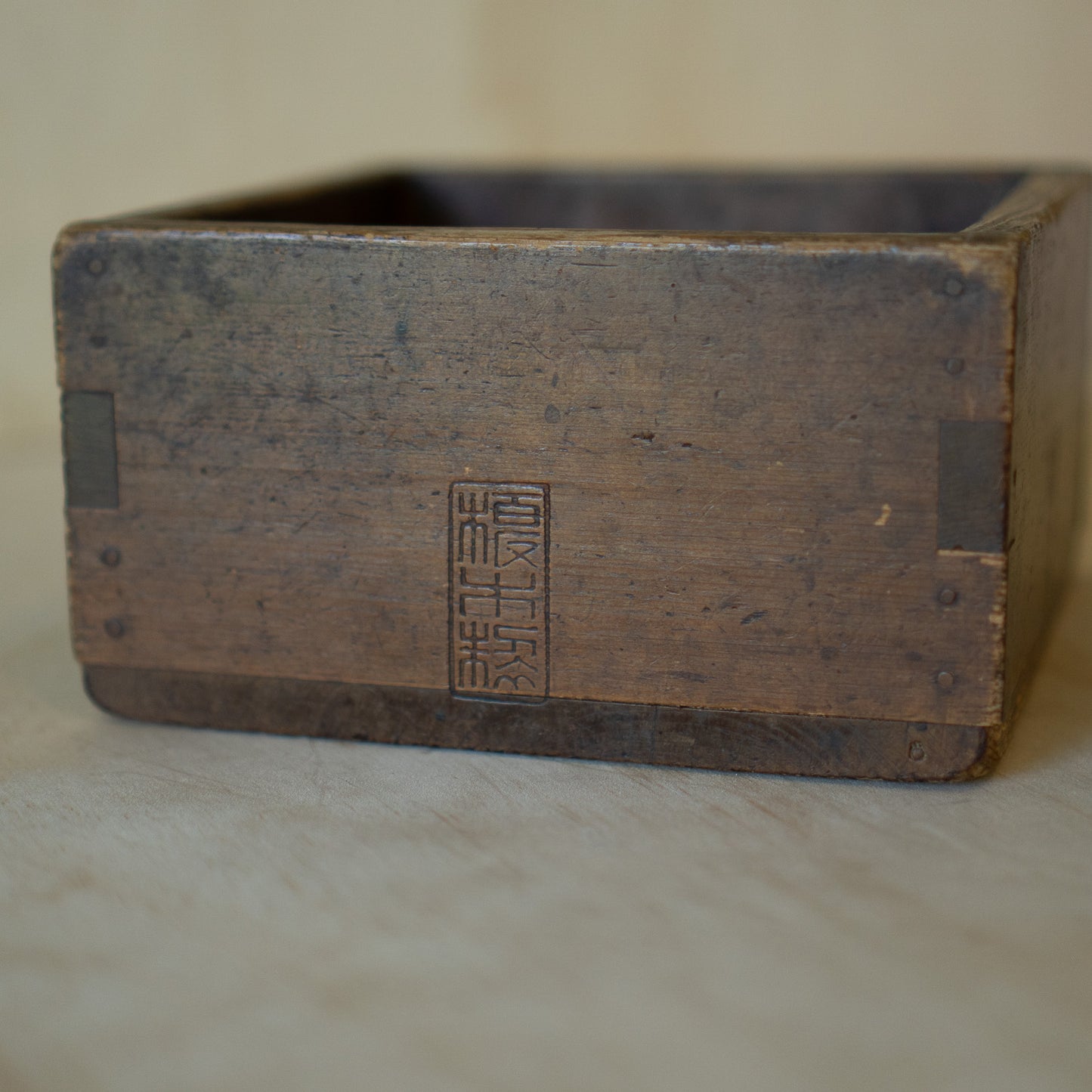 Antique Japanese Wood Masu Box Rice Measure - gogomasu