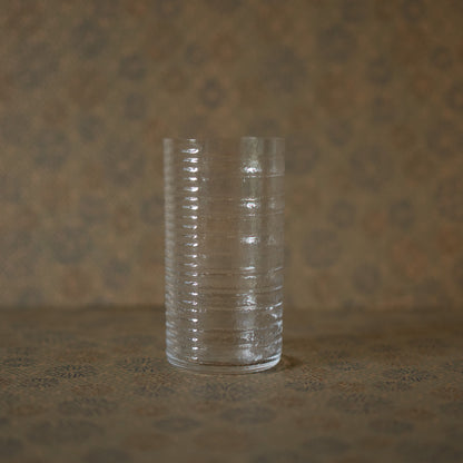 Hirota Glass - Masahiro Mori design Suji–Moyai Pattern Tall Glass - Clear