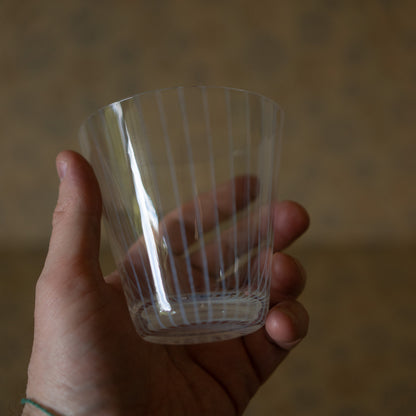 Hirota Glass - Japanese Milk Glass tokusa cup - Large