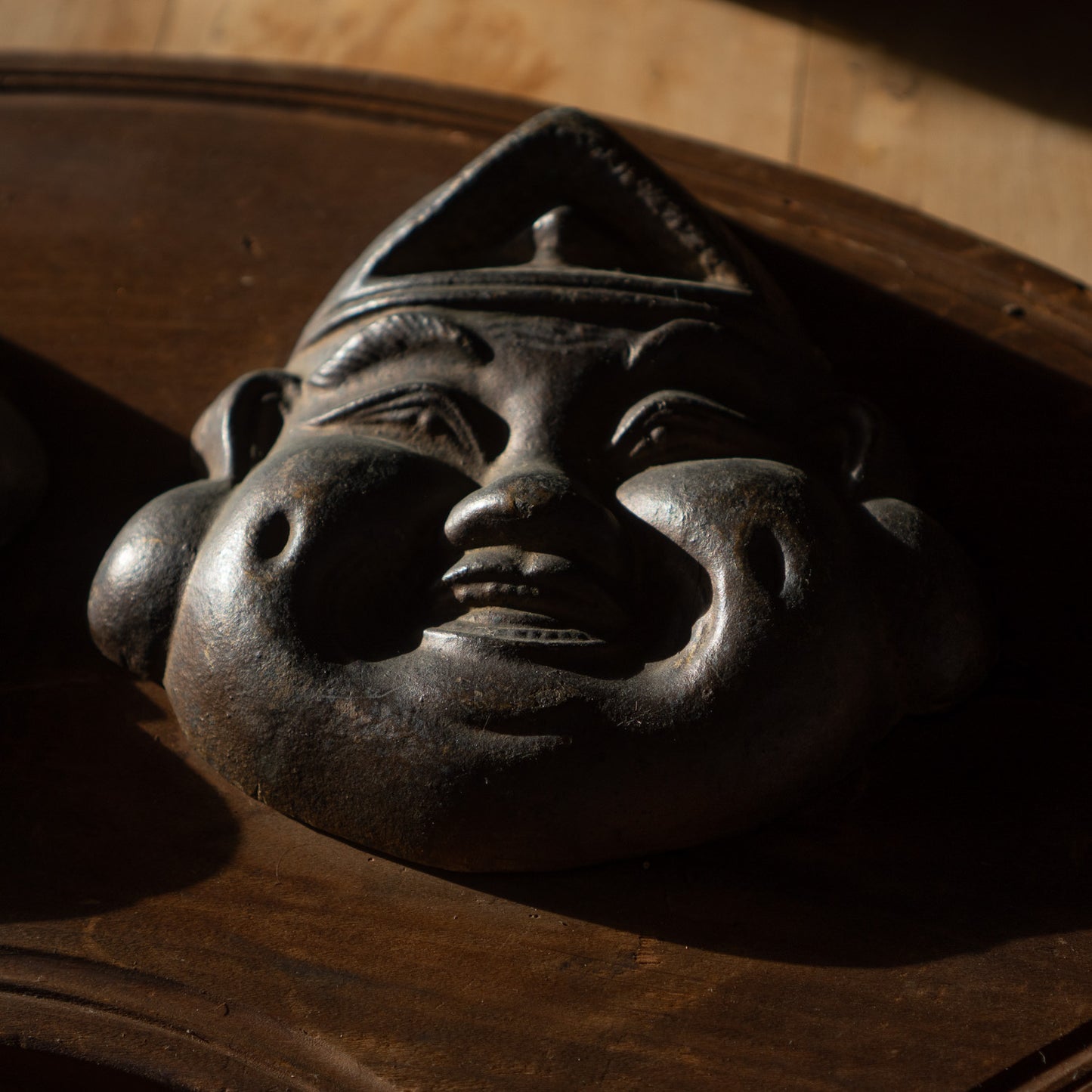 Antique Japanese Showa period Daikoku and Ebisu Plaque