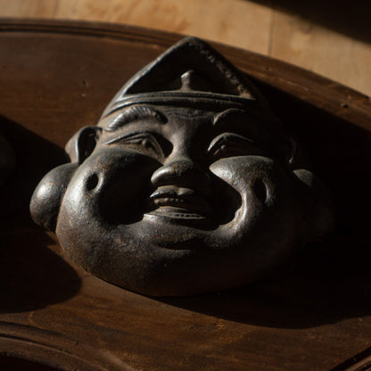 Antique Japanese Showa period Daikoku and Ebisu Plaque