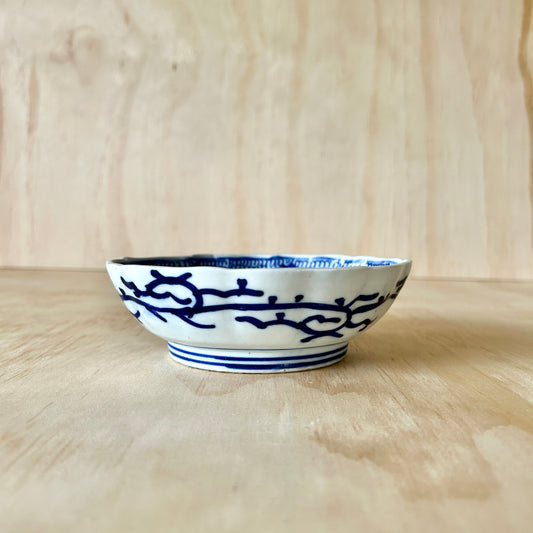 Japanese Antique Blue and White Ceramic Dish