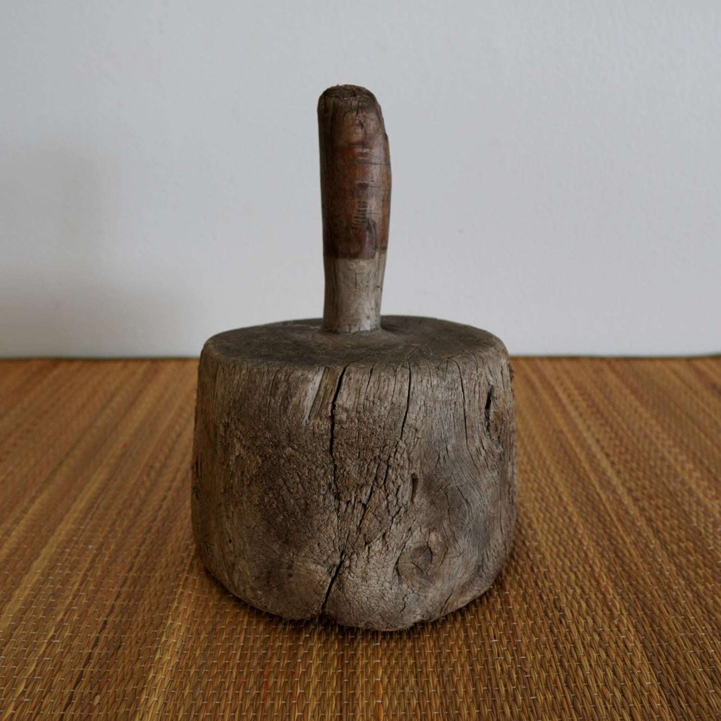 Antique Japanese Wooden Straw Hammer - No. 4