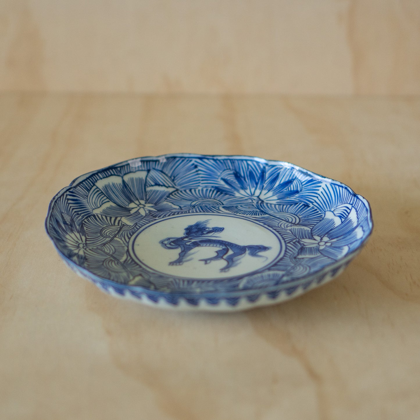 Vintage Japanese Blue and White Arita plate - Large