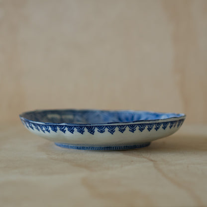 Vintage Japanese Blue and White Arita plate - Large