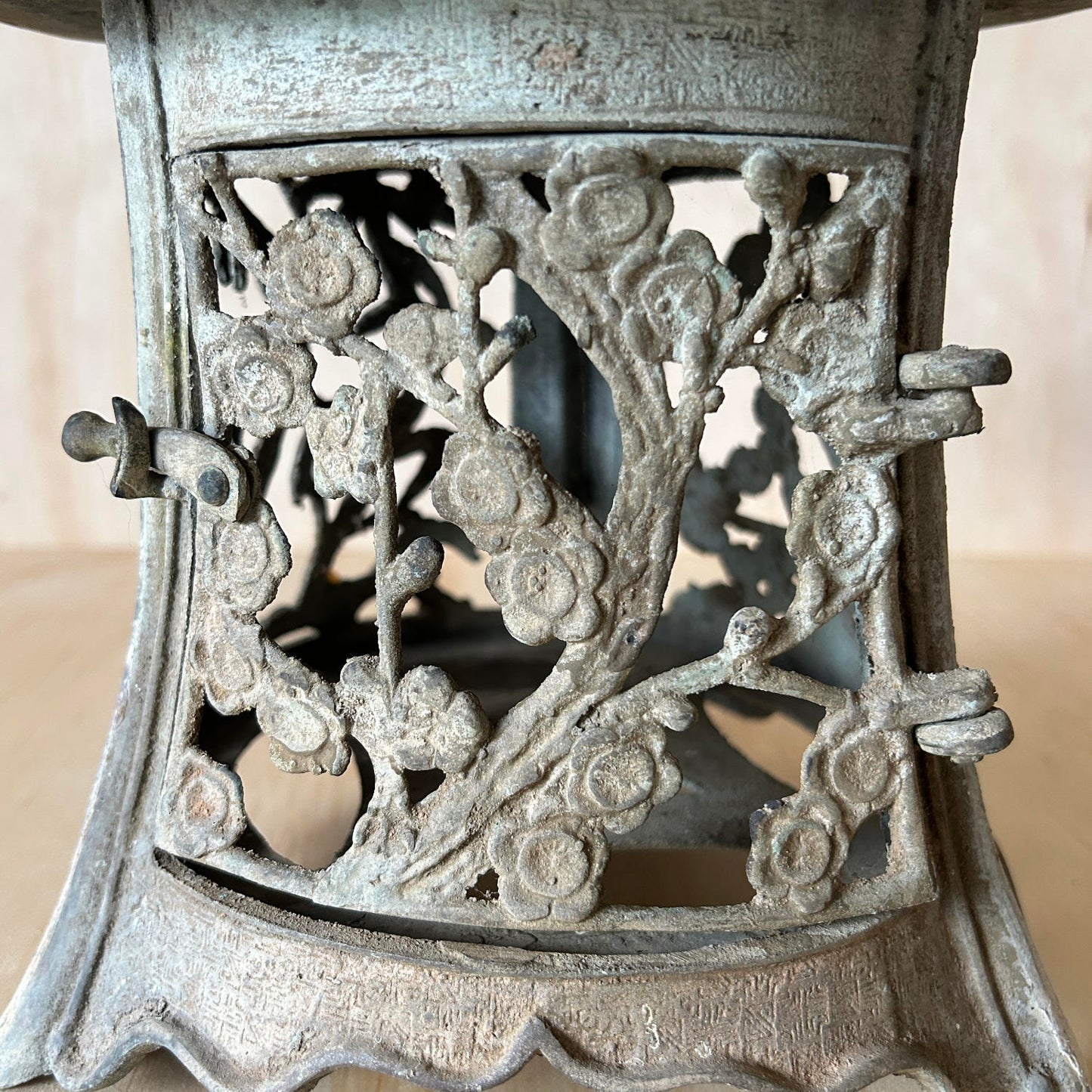 Antique Japanese Bronze Garden Lantern