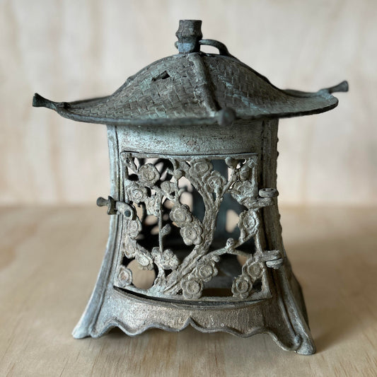 Antique Japanese Bronze Garden Lantern