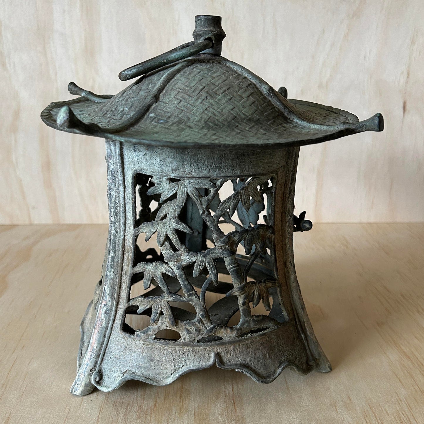 Antique Japanese Bronze Garden Lantern