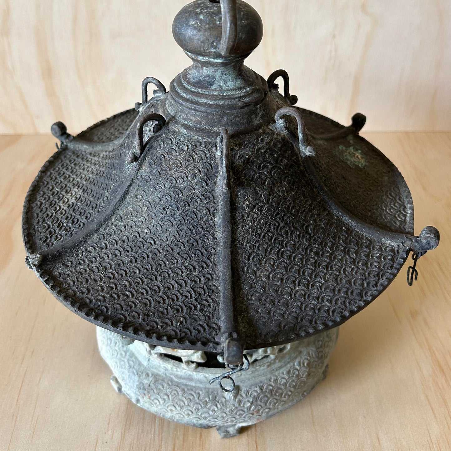 Vintage Japanese Bronze Temple Lantern