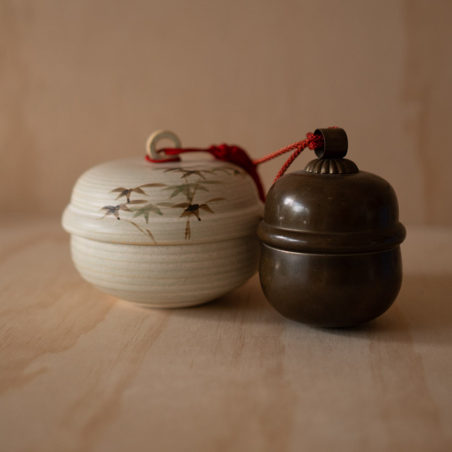 Vintage Mid Century Japanese Bell Shaped Container