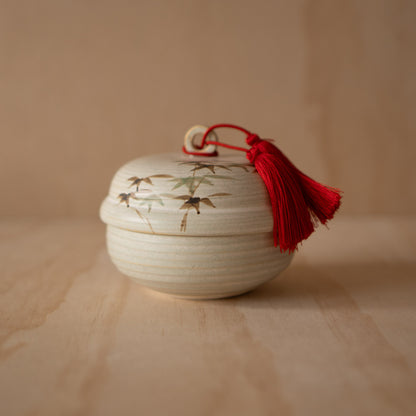 Vintage Mid Century Japanese Bell Shaped Container