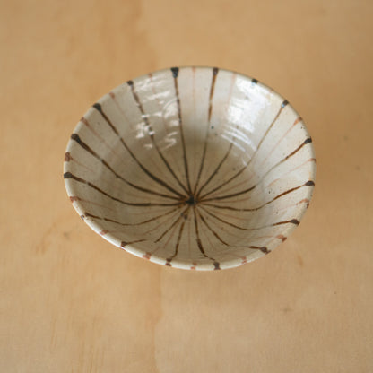 Vintage Japanese Stripey Footed Bowl