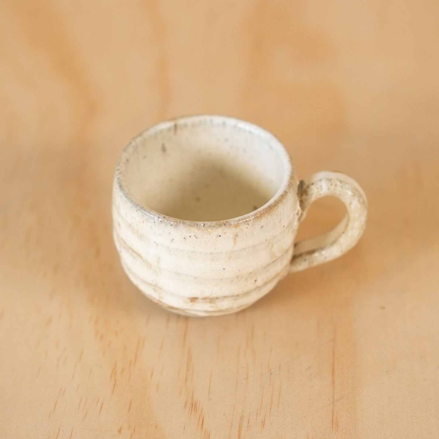 Vintage Japanese Speckled White Shino Tea/Coffee cup