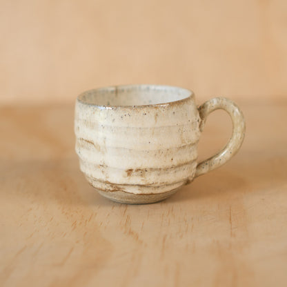 Vintage Japanese Speckled White Shino Tea/Coffee cup