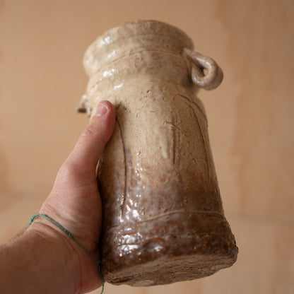 Vintage Japanese Wabi Sabi Mino Glazed Vase