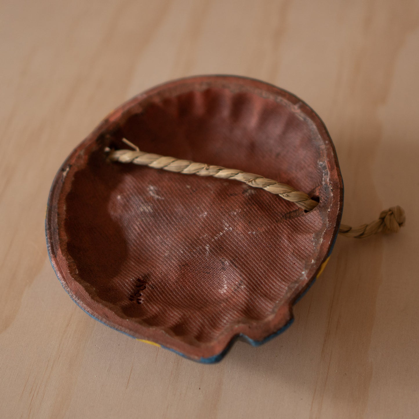 Vintage Japanese Pottery Mask wall plaque of Hyottoko