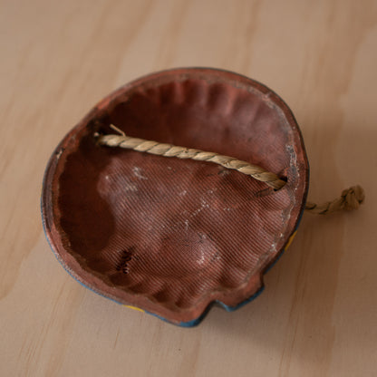 Vintage Japanese Pottery Mask wall plaque of Hyottoko