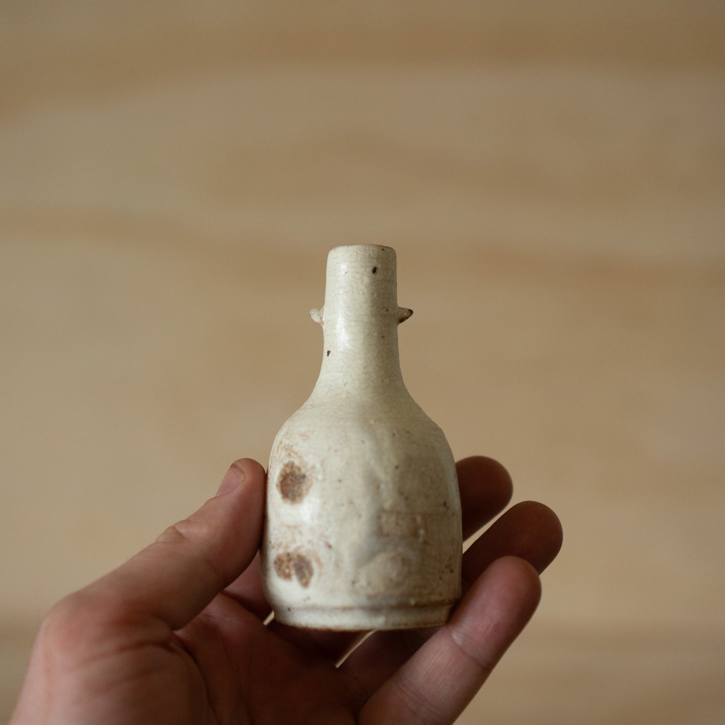 Contemporary Japanese Ceramic Horned Vase - 3