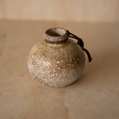 Vintage Japanese Shigaraki ceramic wood fired vase