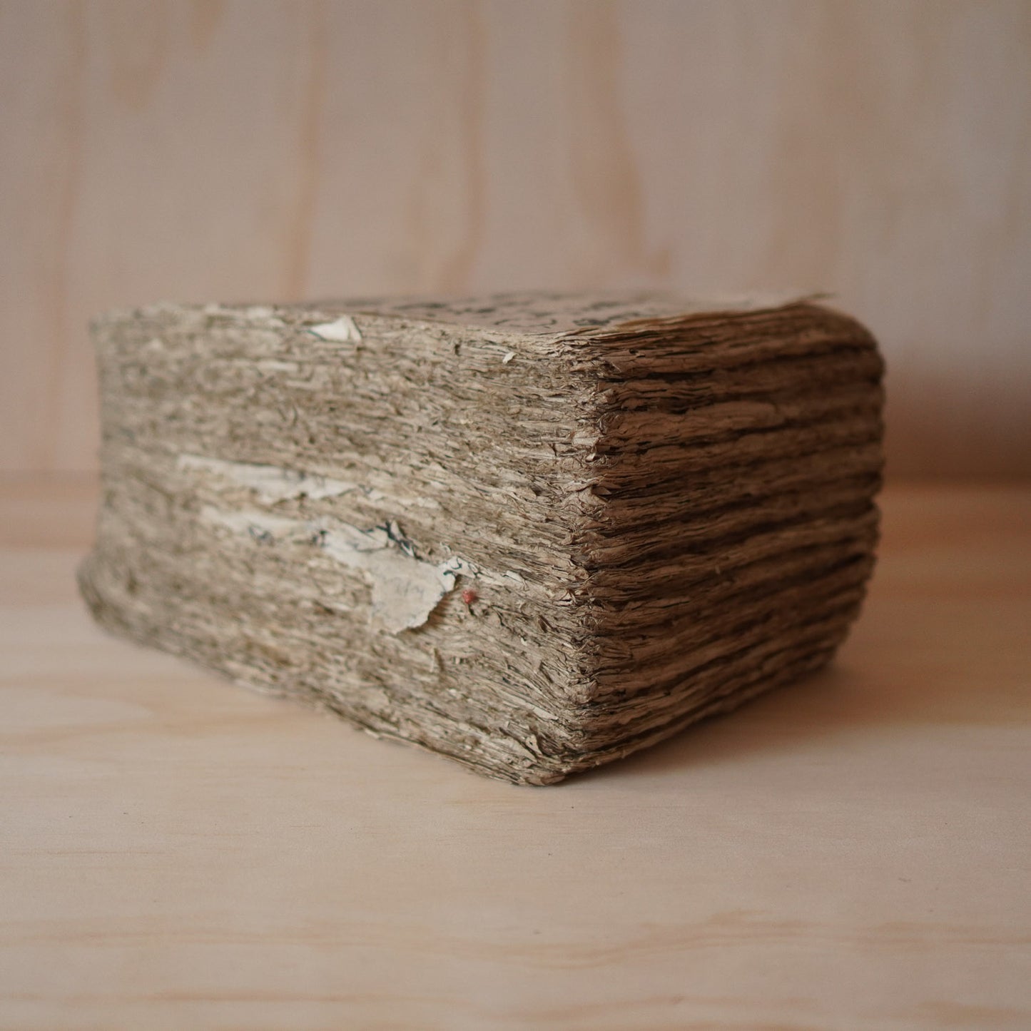 Antique Japanese Extra Thick Daifuku-cho Washi Paper Ledger Book