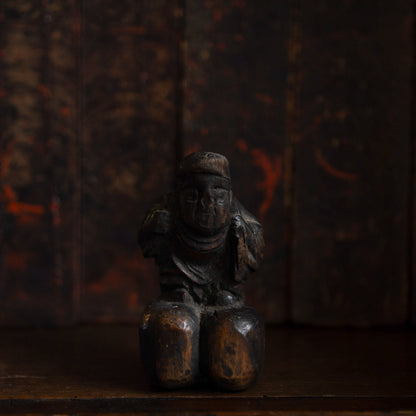 Antique Japanese Carved Daikoku Figure - 01