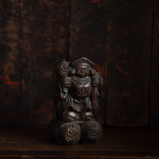 Antique Japanese Carved Daikoku - 05