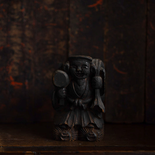 Antique Japanese Carved Daikoku - 06