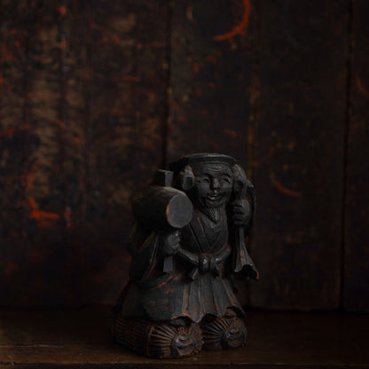 Antique Japanese Carved Daikoku - 06