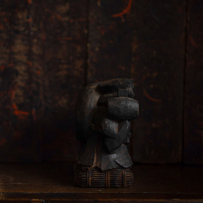 Antique Japanese Carved Daikoku - 06