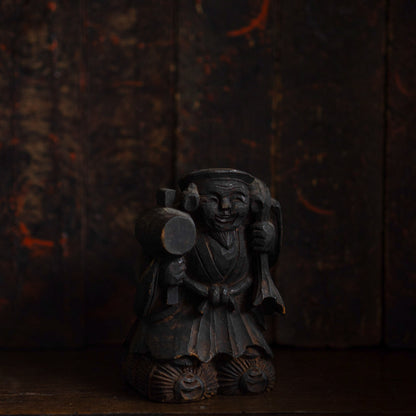 Antique Japanese Carved Daikoku - 06